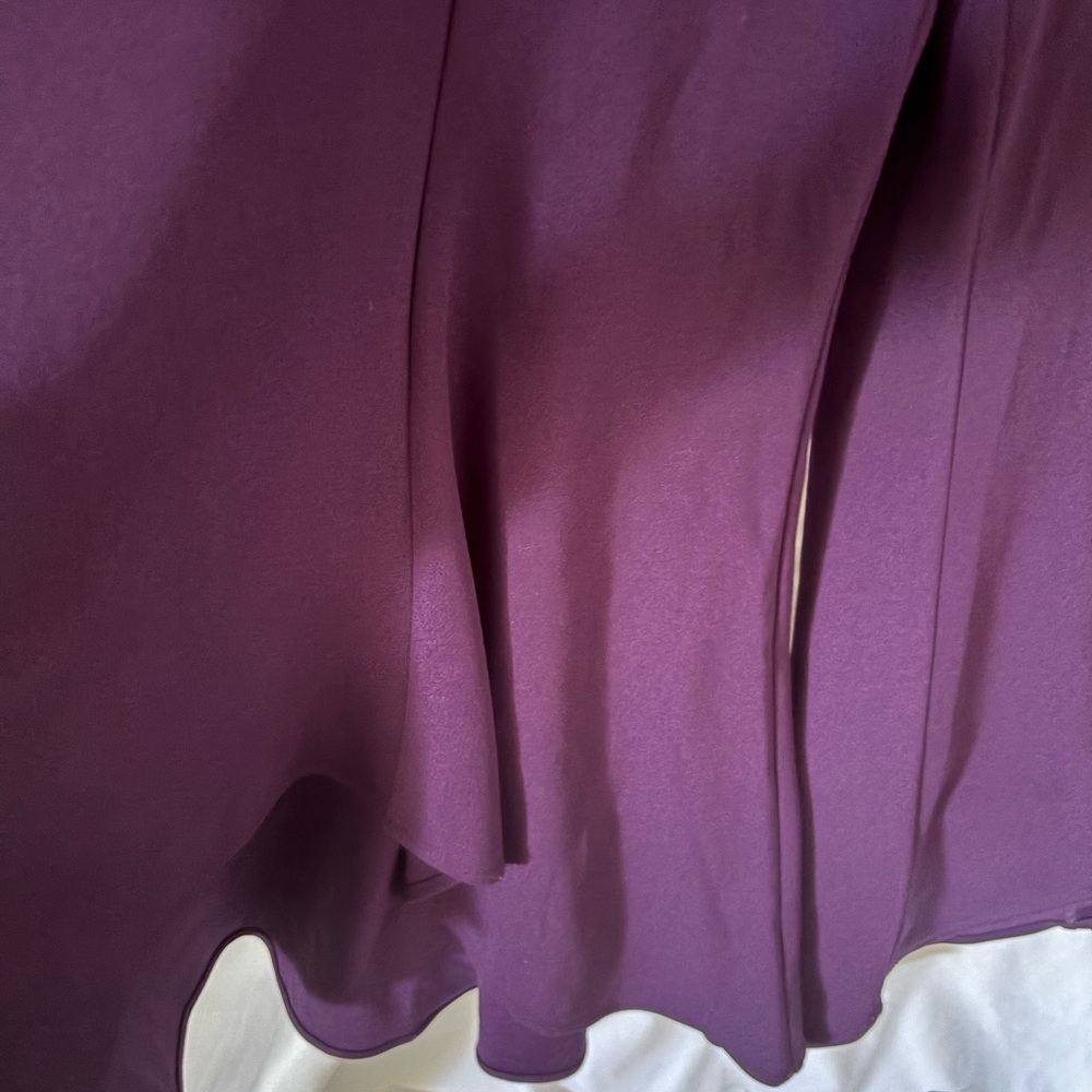 Elegant Purple Sleeveless Dressy jumpsuit with Silver Accents - Picture 5 of 9
